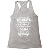 Super Cool Momma Of A Freaking Awesome Son Racerback Tank