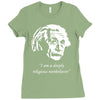 albert einstein's non believer Ladies Fitted T-Shirt