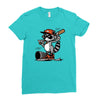 oh no Ladies Fitted T-Shirt