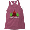 lumberjack tree merry christmas Racerback Tank