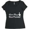 Want More Beer Please Women's Triblend Scoop T-shirt