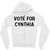 vote for cynthia Zipper Hoodie