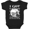 99 problems   fishin' solves all of em Baby Bodysuit