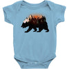 Bear Adventure With Rose Baby Bodysuit