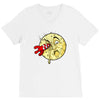 moon rocket V-Neck Tee