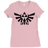 zelda triforce Ladies Fitted T-Shirt