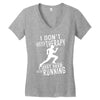 running Women's V-Neck T-Shirt