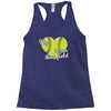 my heart is on that field Racerback Tank