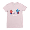 4th of July Ladies Fitted T-Shirt