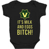 milk and eggs Baby Bodysuit