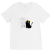 Halloween Cat V-Neck Tee