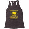 ugly sweater party beer bear funny Racerback Tank