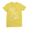 bicycle cyclopath bike hobby exploded Ladies Fitted T-Shirt