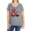 dungeons dragons Ladies Curvy T-Shirt