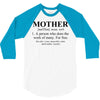 mother defined mothers day 3/4 Sleeve Shirt