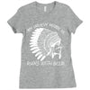 my indian name is runs with beer Ladies Fitted T-Shirt