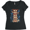 crazy totem Women's Triblend Scoop T-shirt