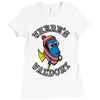 where's waldory (type) Ladies Fitted T-Shirt