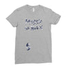Muggle On Board Navy Ladies Fitted T-Shirt
