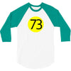 73 the perfect number t shirt the big bang theory cool funny 3/4 Sleeve Shirt