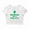 mother's day mommom of a princess Crop Top