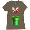 nintendo mario brothers piranha plant Ladies Fitted T-Shirt
