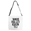 i'll never let you down Adjustable Strap Totes