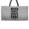 Never Forget Chazy Chaz Weekender Totes