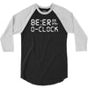 beer o'clock   mens funny 3/4 Sleeve Shirt