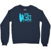 save a wave ride a surfer Crewneck Sweatshirt