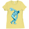 astronaut discus throwing Ladies Fitted T-Shirt