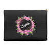 Floral Baby Name Accessory Pouches