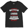 Super Cool Grandad Of A Freaking Awesome Grandson V-Neck Tee