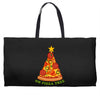 pizza christmas tree pocket Weekender Totes