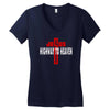 jesus highway to heaven Women's V-Neck T-Shirt