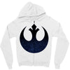rebel logo with space pattern Zipper Hoodie