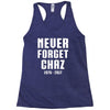 Never Forget Chaz Racerback Tank