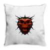 evil face Throw Pillow