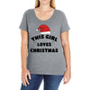 this girl loves christmas Ladies Curvy T-Shirt