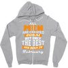 all men are created equal but only the best are born in february Zipper Hoodie