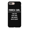 March Girl iPhone 8 Plus