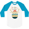 Hunting Season Retro Color 80s Style 3/4 Sleeve Shirt