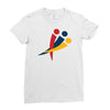 red blu yellow Ladies Fitted T-Shirt