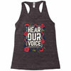 Women's March Hear Our Voice Racerback Tank