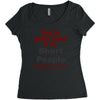 hand it to short people Women's Triblend Scoop T-shirt