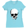 space skull Ladies Fitted T-Shirt