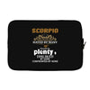 Scorpio Hated By Many Wanted By Plenty Disliked By Some Confronted By Laptop sleeve