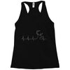 hunting heartbeat Racerback Tank