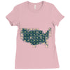 periodic table of the states Ladies Fitted T-Shirt