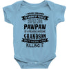 Super Cool Pawpaw Of A Freaking Awesome Grandson Baby Onesie